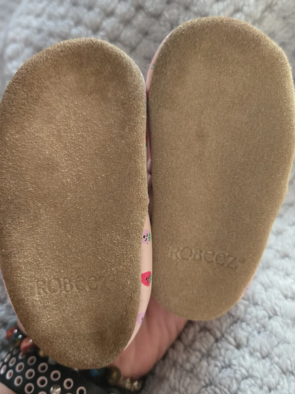 Robeez Berry Sweet Leather Soft Sole Moccasins Pink 0-6 Months